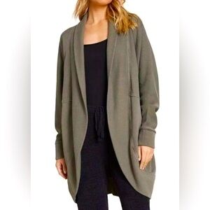Barefoot Dreams Malibu Brushed Terry Circle Cardigan - NWT Size S/XS